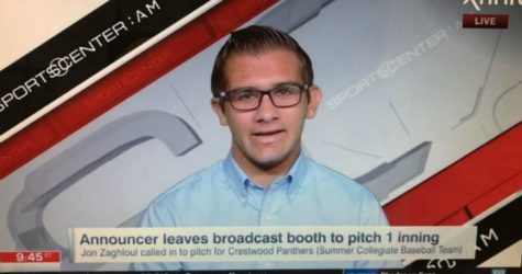 Crestwood Panthers Broadcaster Appears on SportsCenter After Pitching Inning